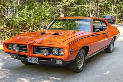 Frontansicht schräg links des angebotenen 1969 Pontiac GTO Judge
