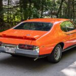 Heckansicht schräg rechts des angebotenen 1969 Pontiac GTO Judge