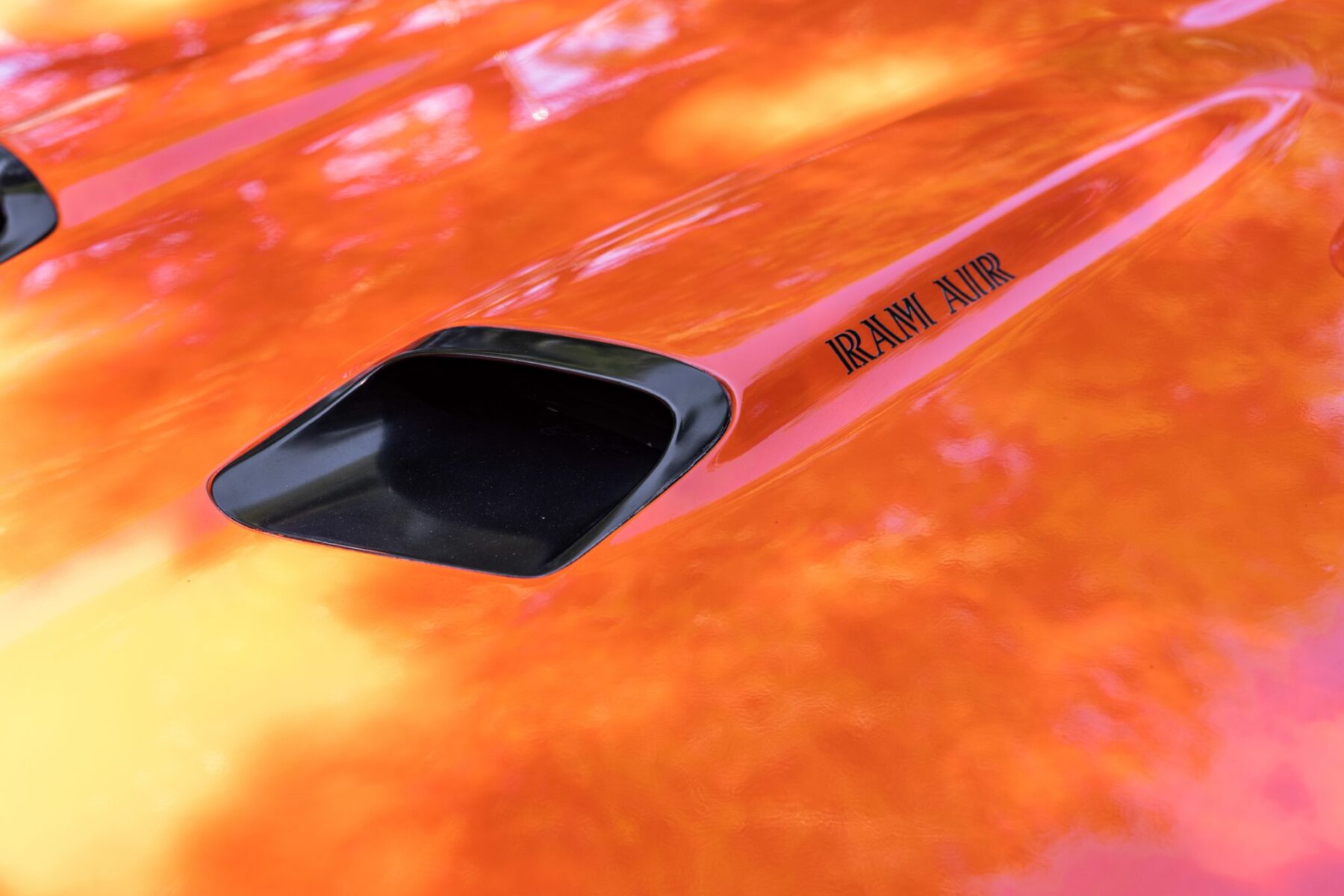 Ram-Air-Haube mit Haubentachometer des 1969 Pontiac GTO Judge