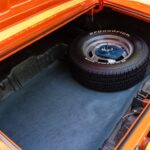 Kofferraum mit Reserverad des angebotenen 1969 Pontiac GTO Judge