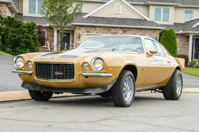 Frontansicht schräg links des angebotenen 1972 Chevrolet Camaro Z28