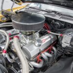 Motorraum mit 383-cui-V8 des angebotenen 1972 Chevrolet Camaro Z28