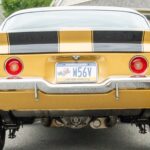 Heck mit Spoiler und Doppelleuchten des angebotenen 1972 Chevrolet Camaro Z28