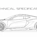 Technische Seitenzeichnung des Rezvani Beast X
