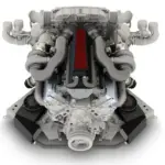 Darstellung des 6,2-Liter-Twin-Turbo-V8 des Rezvani Beast X